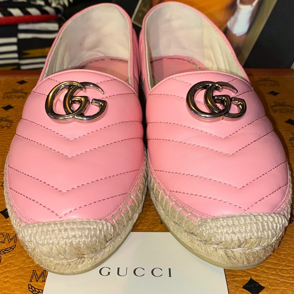 AUTHENTIC GUCCI ‘Charlotte’ Espadrille GG Quilted Matelassé, 39 - Picture 2 of 10